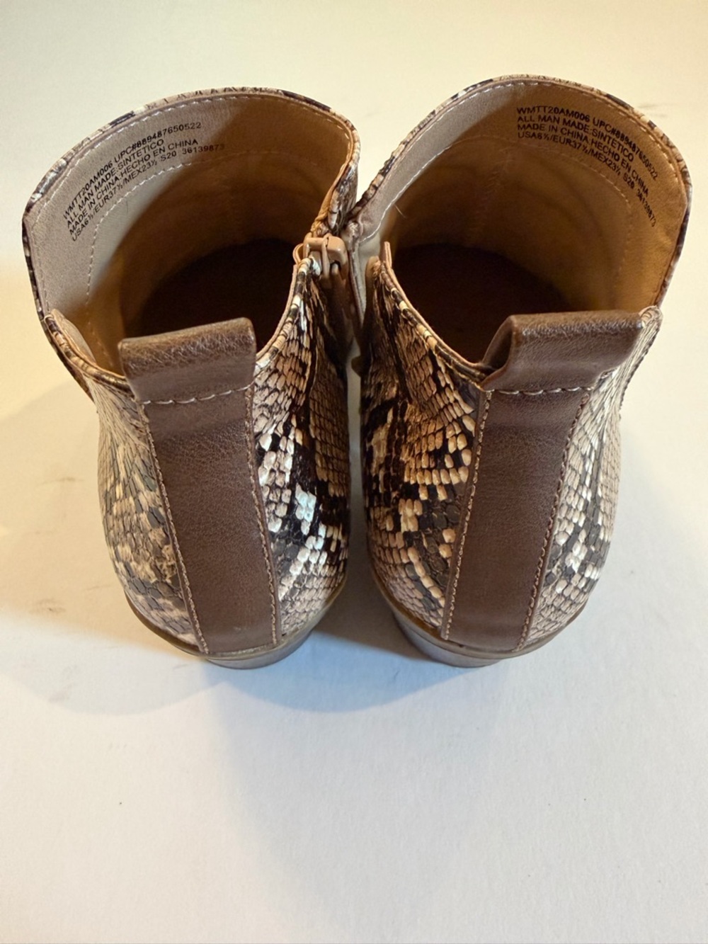 Python Print Ankle Booties - Picture 5 of 7